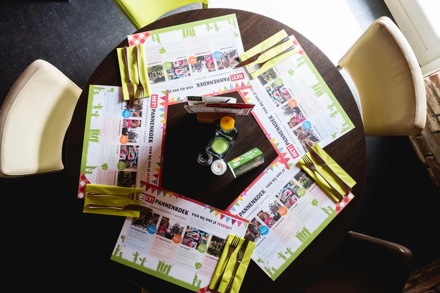 Voorbeeld van de richting De Placemat